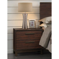 Coaster Furniture 204352 Edmonton 2-drawer Nightstand Rustic Tobacco